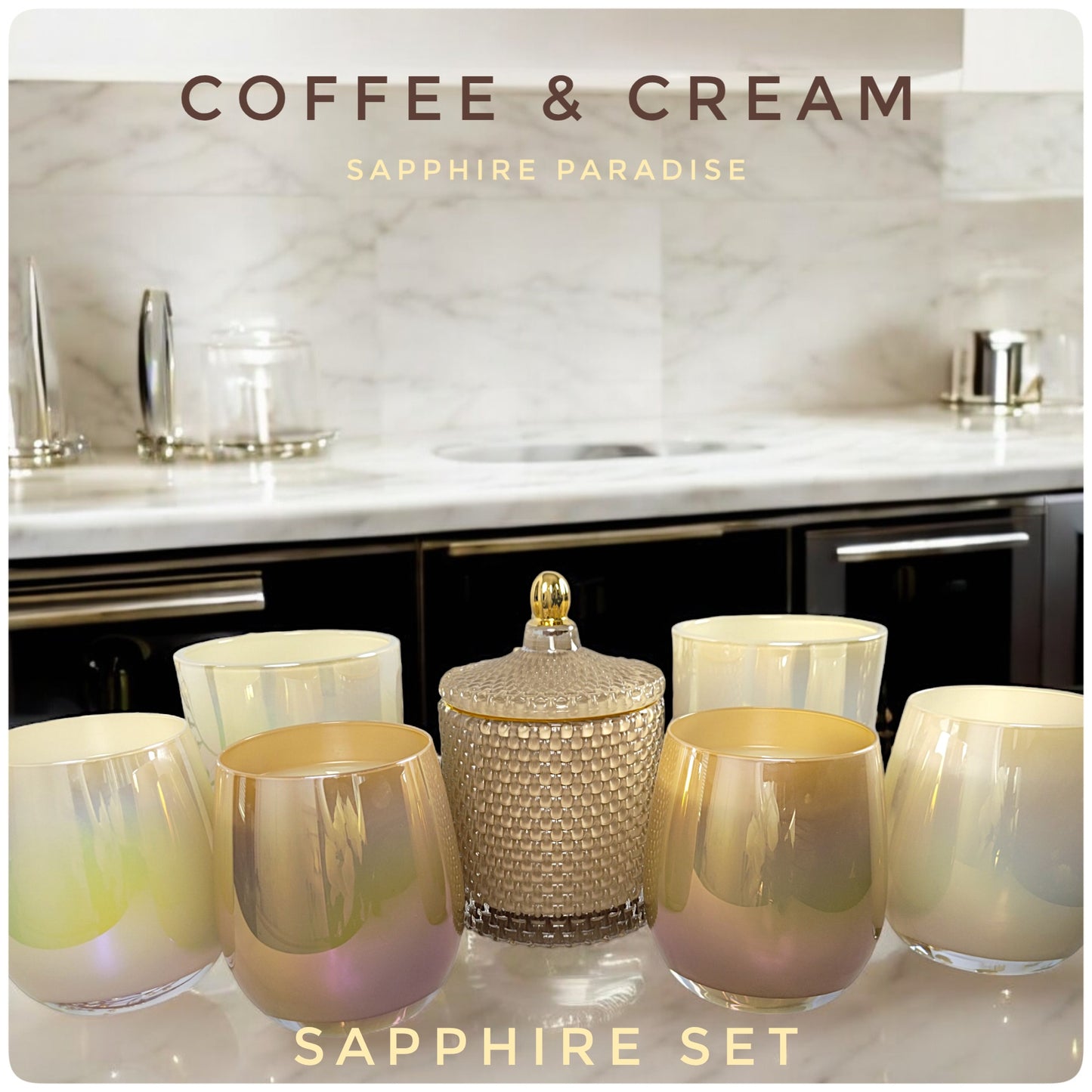 Sapphire Set (Coffee & Cream)