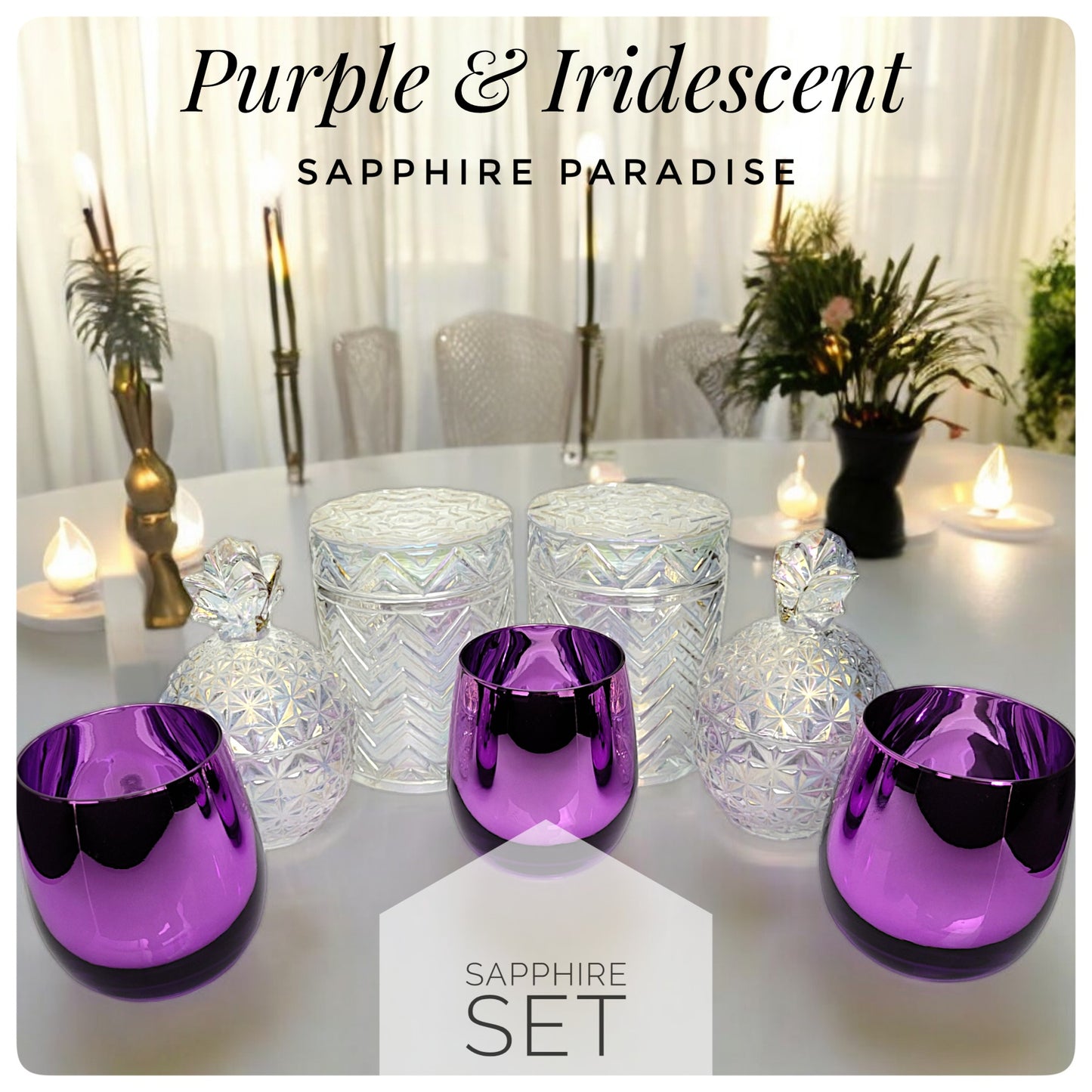 Sapphire Set (Purple & Iridescent)