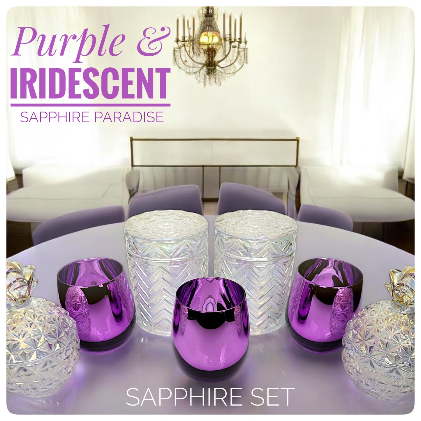 Sapphire Set (Purple & Iridescent)